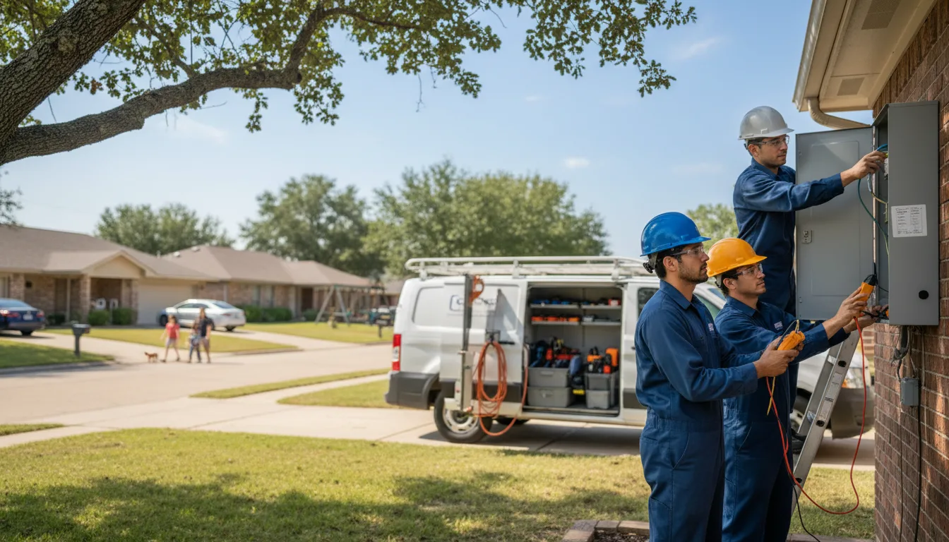 Certified electrician providing emergency electrical services in Sarepta, LA